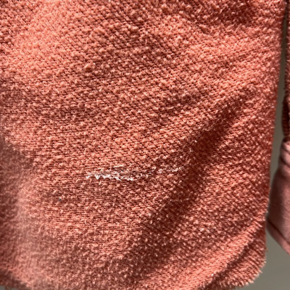 Coral Fleece Exposed Hem Oversized Shacket - Picture 5 of 9